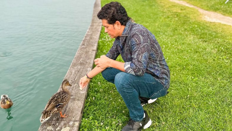 Sachin Tendulkar Nails the Caption Game! Master Blaster's Unique 'I Don't Mind Ducks' Post Goes Viral