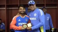 IND vs ZIM 5th T20I 2024: VVS Laxman Presents Rinku Singh With &lsquo;Fielder of the Series&rsquo; Award After India&rsquo;s 4&ndash;1 Triumph Over Zimbabwe (Watch Video)