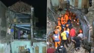 Gujarat House Collapse: Several Feared Trapped As House Collapses Due to Heavy Rains in Dwarka (Watch Video0
