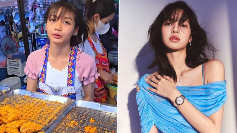 BLACKPINK's Lisa Has a Lookalike! Fried Chicken Seller in Thailand Goes Viral for Her Striking Resemblance to the K-Pop Star (Watch Video)