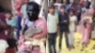 Uttar Pradesh Shocker: Woman’s Hair Chopped, Face Blackened and Tied to Tree Over ‘Extramarital Affair’ in Pratapgarh, 15 Arrested; Disturbing Video Surfaces