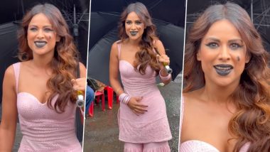 Nia Sharma Gets Trolled for Sporting Jet Black Lipstick on the Sets of ‘Laughter Chefs’, Netizens Call Her ‘Uorfi Ki Behen’ (Watch Video)