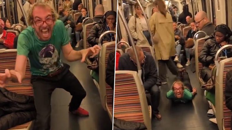 Viral Video Shows Man Imitating Snake on Subway, Leaves Passengers Shocked With Monster-Like Roar