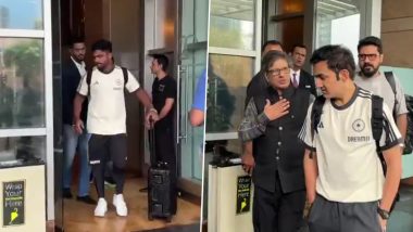 India Cricket Team Leaves for Sri Lanka To Play Three-Match T20I, ODI Series