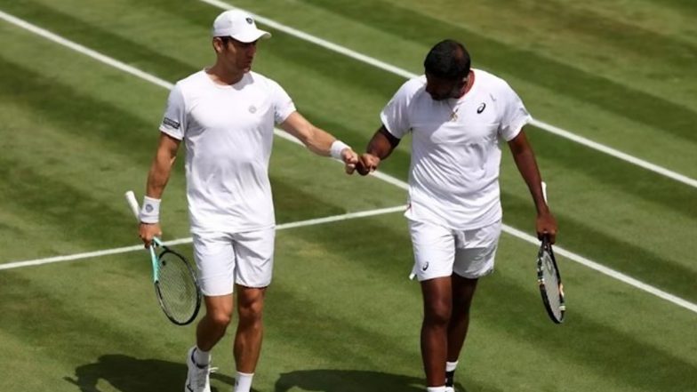 Wimbledon 2024: Rohan Bopanna-Matthew Ebden Move to Second Round Following Win Over Robin Haase and Sander Arends