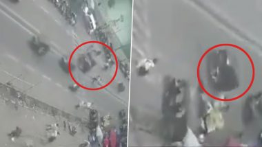 Mumbai Road Accident Video: 1 Dead, Another Injured After Speeding Auto Rickshaw Rams Pedestrians in Bandra, CCTV Footage Surfaces