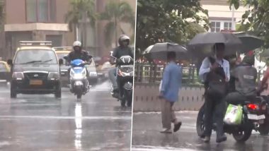 Mumbai Weather Forecast and Update: Heavy Rains Lash Mumbai, IMD Issues Alert (Watch Video)