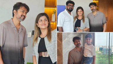 ‘Minsara Kanna’ Reunion! Thalapathy Vijay Meets Rambha and Her Family in Canada; Actress Drops Glimpses From Their Meeting (View Pics)