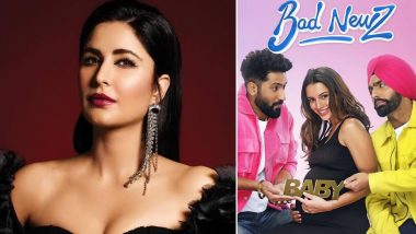 ‘Bad Newz’: Katrina Kaif Calls Vicky Kaushal’s Film ‘Just Too Much Fun’; Praises Ammy Virk and Triptii Dimri’s Performances (View Pic)