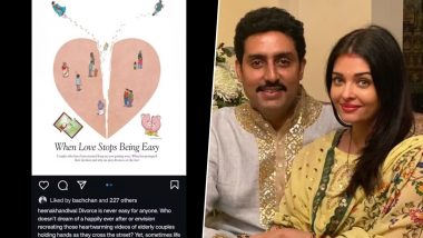 Did Abhishek Bachchan Like 'Divorce' Post for THIS Reason? Reddit User Seems to Have Cracked Mystery and Yes, It Still Has Aishwarya Rai Connection!