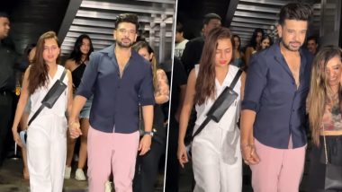 Tejasswi Prakash and Karan Kundrra Dismiss Breakup Rumours As They Step Out for a Date Night in Mumbai (Watch Video)