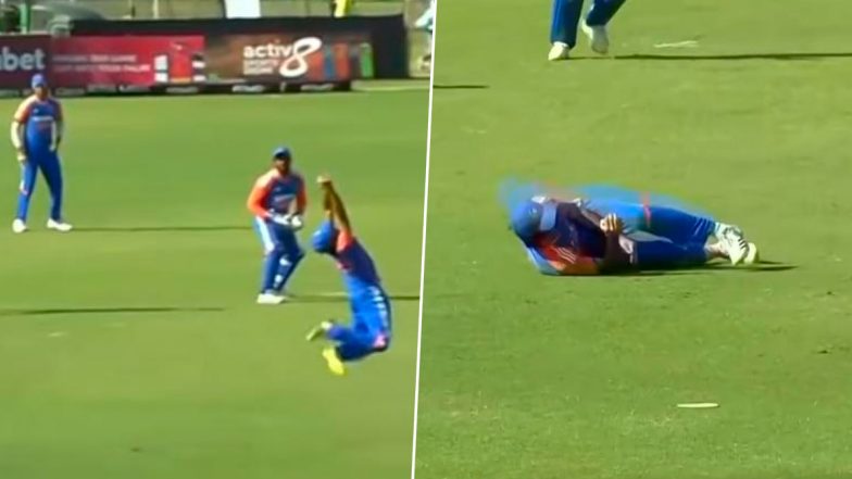 'Hey Redbull Even I Got Wings' Ravi Bishnoi Captions His Stunning Catch During India vs Zimbabwe 3rd T20I Match (See Post)