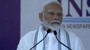 Media&rsquo;s Natural Role Is To Create Discourse by Discussing Serious Issues, Says PM Narendra Modi (Watch Video)