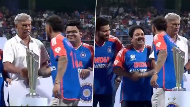 Virat Kohli Effect! BCCI Secretary Jay Shah Misses Shaking Hands With Few Players After Greeting Star Cricketer During India's T20 World Cup 2024 Celebration (Watch Video)