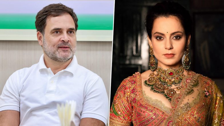 ‘Rahul Gandhi Should Undergo Drug Test,’ Says BJP MP Kangana Ranaut (Watch Video)