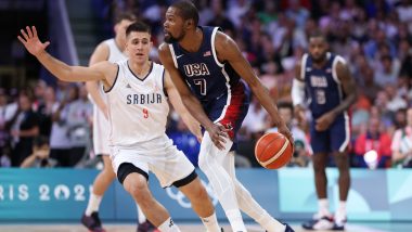 Paris Olympics 2024: Kevin Durant’s Heroics Help USA Men’s Basketball Team Beat Serbia 110–84 in Opening Game