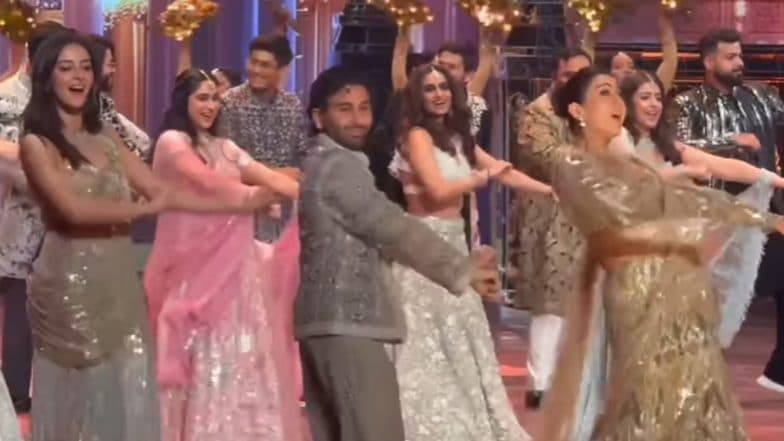 Orry's Cute Dance With Besties Ananya Panday and Sara Ali Khan on 'Yeh Ladka Hai Allah' at Anant Ambani-Radhika Merchant's Sangeet Is Unmissable (Watch Video)