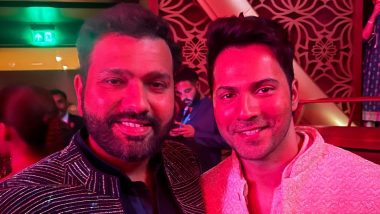 Varun Dhawan Meets Rohit Sharma at Anant Ambani-Radhika Merchant’s Sangeet Ceremony; Actor Calls Him ‘Mumbaicha Raja’ After India’s T20 World Cup Win (View Pic)