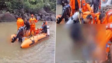 Maharashtra: Two Youths From Karnataka Drown in Dudhganga River in Kolhapur, One Body Retrieved; Video Surfaces