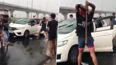 Meerut: Kanwariyas Vandalise Car, Thrash Occupant After Vehicle Touches Kanwar, Police Respond After Video Goes Viral