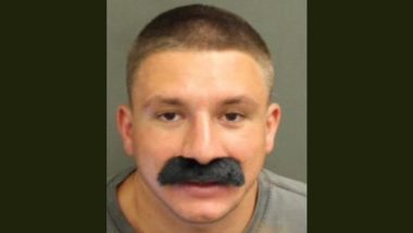 SteveWillDoIt’s Arrest: Fake Moustache Mug Shot of the YouTube Star Goes Viral After He Landed in Jail for Trespassing in Universal Studios at Orlando (View Pic)