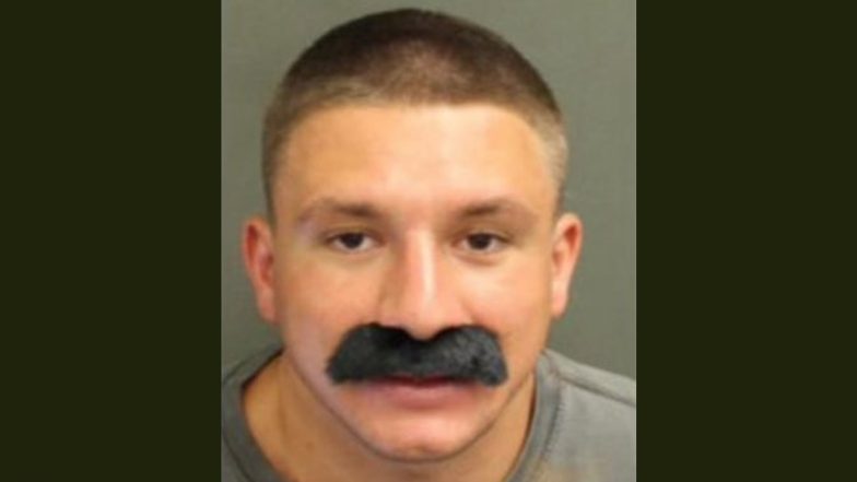 SteveWillDoIt’s Arrest: Fake Moustache Mug Shot of the YouTube Star Goes Viral After He Landed in Jail for Trespassing in Universal Studios at Orlando (View Pic)