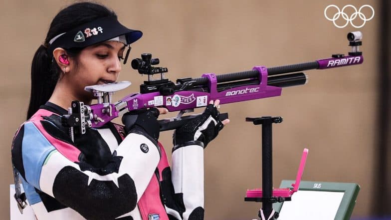 Ramita Jindal Finishes on Seventh Position in Women’s 10M Air Rifle Event at Paris Olympics 2024, Crashes Out After Second Round with 145.3 Score