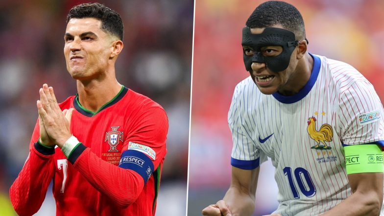 Kylian Mbappe Praises Cristiano Ronaldo As ‘One of a Kind’ Ahead of Portugal vs France UEFA Euro 2024 Quarter-Final, Video Goes Viral