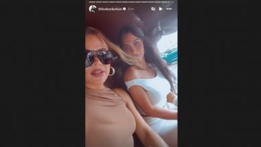 Kim Kardashian and Sister Khloé Kardashian Embrace Mumbai’s Charm on a Local Rickshaw Ride Ahead of Anant Ambani-Radhika Merchant’s Wedding (Watch Video)