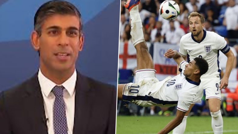 Rishi Sunak Applauds England Football Team’s Comeback Win Against Slovakia in UEFA Euro 2024 Round of 16; UK PM Says, ‘Its Not Over Until Its Over’ (See Post)