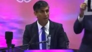 Rishi Sunak Concedes Defeat in UK General Elections 2024: YouTuber Niko Omilana Holds &lsquo;L&rsquo; Behind UK PM During Speech (Watch Video)