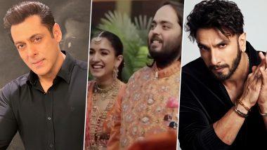 Anant Ambani-Radhika Merchant Wedding: Salman Khan and Ranveer Singh to Perform at the Couple's Sangeet Ceremony – Reports