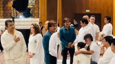 Tishaa Kumar Prayer Meet: Netizens Sympathise With Sonu Nigam, As Singer Cries Inconsolably in Krishan Kumar’s Lap! Watch Viral Video