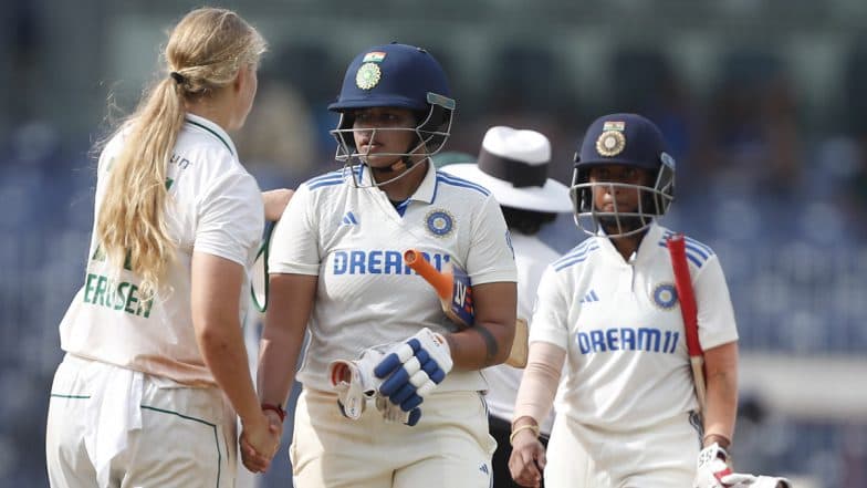 IND-W vs SA-W One-off Test 2024: India Overcome Resilient South Africa to Win by 10 Wickets 