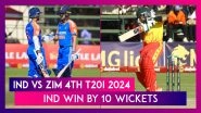 IND vs ZIM 4th T20I 2024 Stat Highlights: Dominant India Secure Yet Another Win, Take Unassailable 3&ndash;1 Series Lead