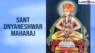 Sant Dnyaneshwar Maharaj Palkhi Yatra Marg 2024 Images and HD Wallpapers for Free Download Online: Share Pandharpur Wari Banners and Messages With Family and Friends