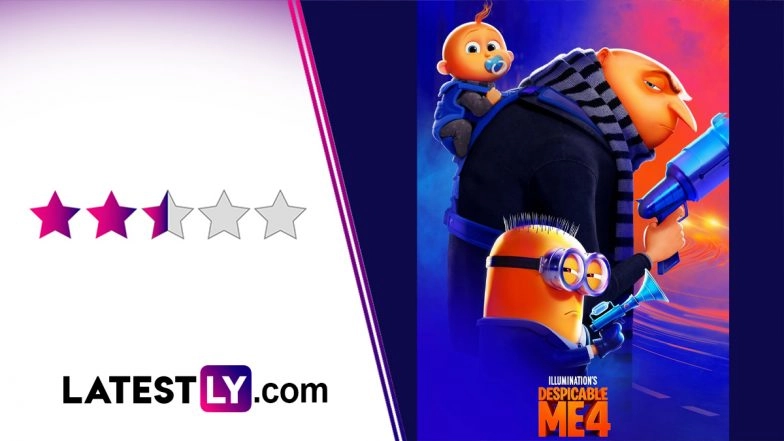 &lsquo;Despicable Me 4&rsquo; Movie Review: Steve Carell&rsquo;s Animated Film Is a Series of Funny Minions Skits Stitched Together by a Weak Plot (LatestLY Exclusive)