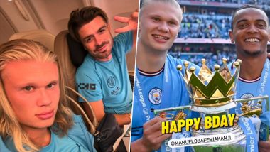 Erling Haaland Shares Photos With Teammates and Staff Ahead of Manchester City's Preseason Tour in USA, Wishes Manuel Akanji Happy Birthday