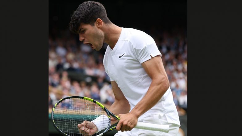 How To Watch Carlos Alcaraz vs Frances Tiafoe Wimbledon 2024 Men’s Singles Third Round Free Live Streaming Online in India? Get Free Live Telecast of Tennis Match Score Updates on TV