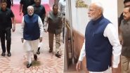Union Budget 2024–25: PM Narendra Modi Arrives in Parliament for First Budget of Modi 3.0 Government (Watch Video)
