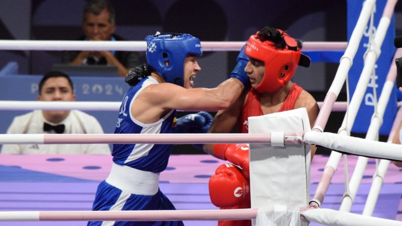 Paris Olympics 2024: Colombia Boxer Yeni Marcela Arias Castaneda Cuts Short Preeti Pawar’s Campaign in Women’s 54 Kg Event
