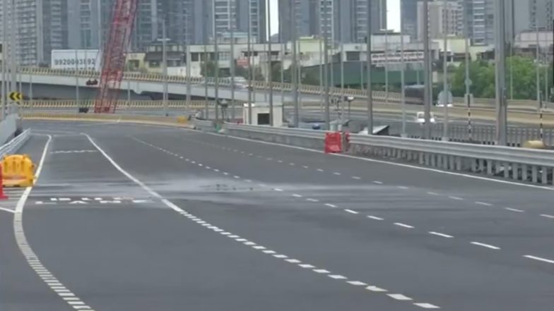 Mumbai Coastal Road: Third Phase of Dharmaveer Swarajya Rakshak Chhatrapati Sambhaji Maharaj Mumbai Coastal Road Opens for Traffic (Watch Video)