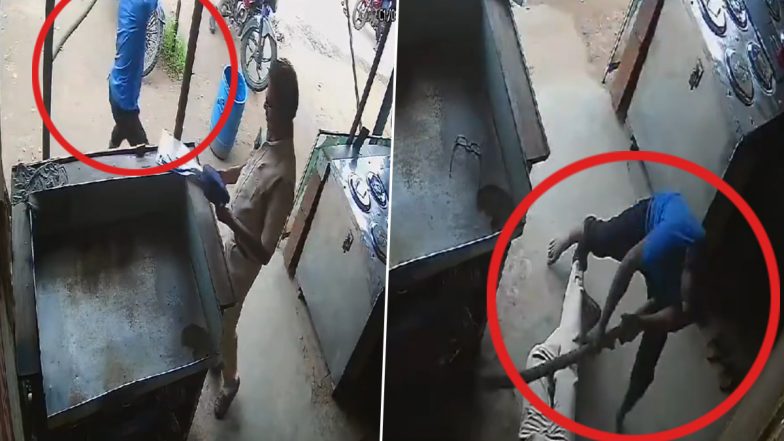 Andhra Pradesh: Man Attacks Police Constable With Stick, Probe Reveals Accused Experiences Psychotic Episode Upon Seeing Cops in Uniform (Watch Video)