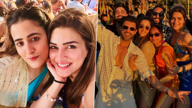 Kriti Sanon Shares Photodump From Greece Vacay Sans Rumoured BF Kabir Bahia; Actress’ Holiday Post Features Nupur Sanon, Stebin Ben and Others!