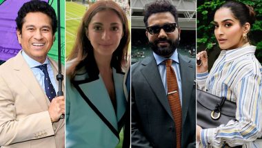 Indian Celebs at Wimbledon 2024: From Sonam Kapoor to Sachin Tendulkar, Stars Grace the Tennis Tournament in High-End Fashion Ensembles (View Pics)