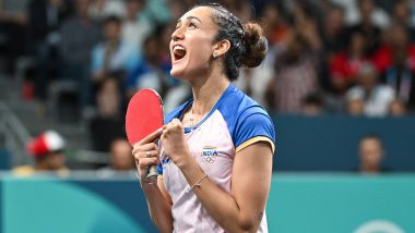 Manika Batra Becomes First Indian Table Tennis Player to Reach Olympics Pre-Quarterfinals Following Win Over Prithika Pavade