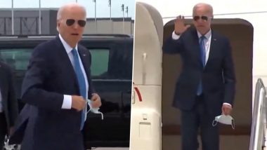 Joe Biden Makes First Public Appearance After Ending Re-Election Bid Amid Conspiracy Theories Around US President's Health (Watch Video)