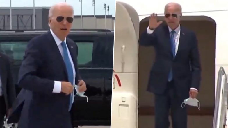 Joe Biden Makes First Public Appearance After Ending Re-Election Bid Amid Conspiracy Theories Around US President's Health (Watch Video)