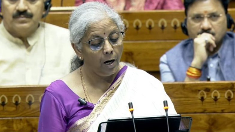 Union Budget 2024: Personal Income Tax Rates Revised, Standard Deduction for Salaried Employees Raised to INR 75 Thousand Under New Tax Regime; Says Finance Minister Nirmala Sitharaman (Watch Video)