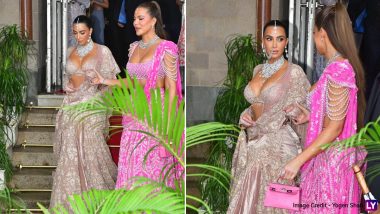 Kim Kardashian and Sister Khloé Kardashian Embrace Their Inner ‘Desi Girls’ in Bold and Stunning Indian Lehengas (Watch Video)